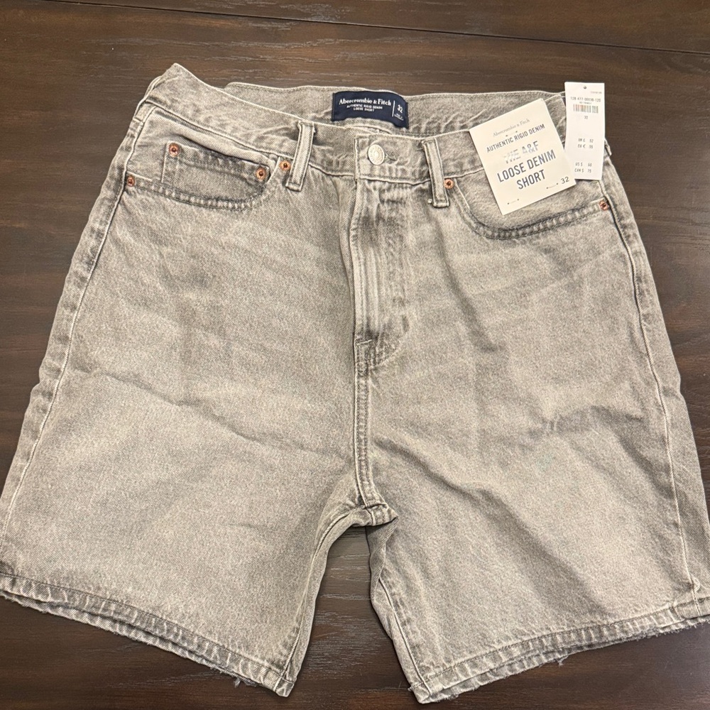 Abercrombie & Fitch Gray Jean Shorts